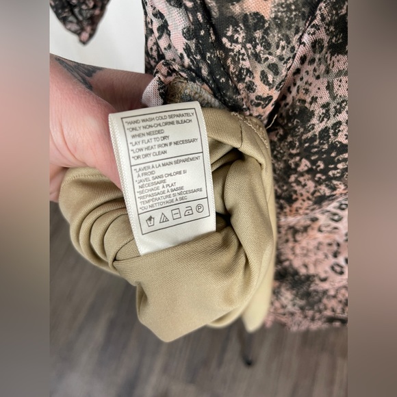 BB Dakota Steve Madden Tan LONG SLEEVE MINIDRESS Size XL NWT - Picture 8 of 10